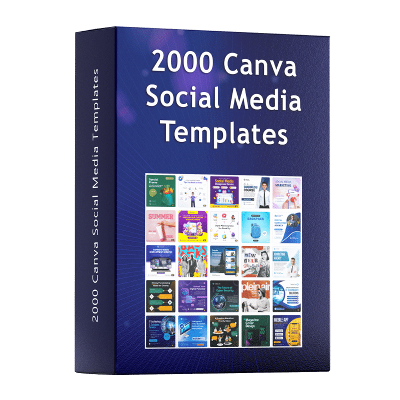 2000 Canva Social Media Templates by RBJ Tech