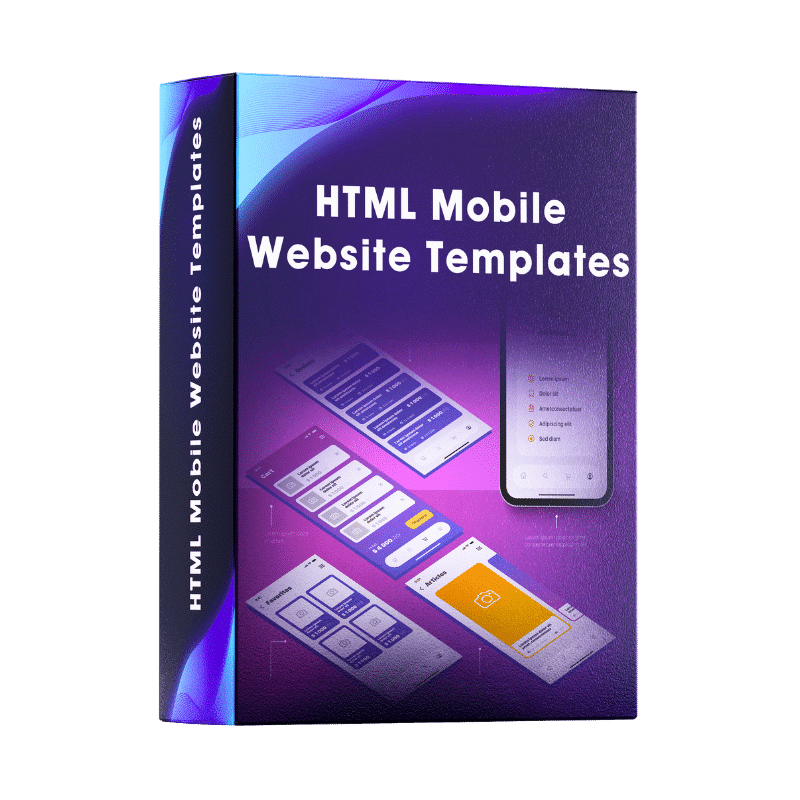 HTML Mobile Website Templates by RBJ Tech